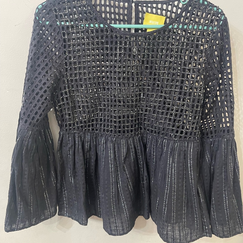 Anthropologie Alameda Blouse Maeve Size 8